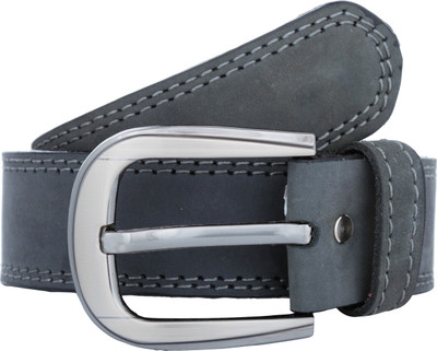 

Exotique Men Casual Grey Genuine Leather Belt