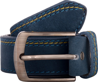

Exotique Men Casual Blue Genuine Leather Belt