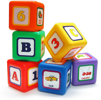 

Littles Baby 6-in-1 Puzzle Blocks (Multi Color)(Multicolor)