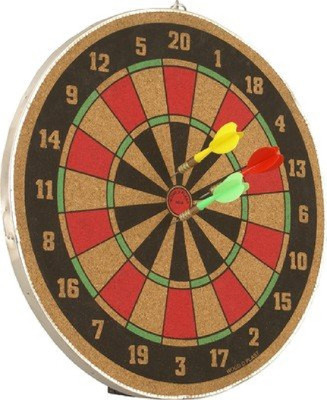 

Annie 16-inch Dart Board Set, Multi Color Board Game
