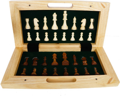 

SSB Standard Folding Wooden, outdoor,Travelling and Portable Chess Board Board Game