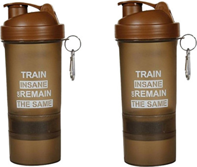 

churo Protein shaker 600 ml Shaker(Pack of 2, Brown)