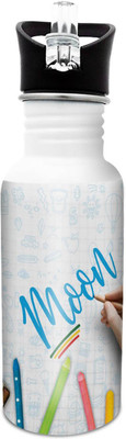 

Hot Muggs Moon-Crayons 600 ml Sipper(Pack of 1, Multicolor)