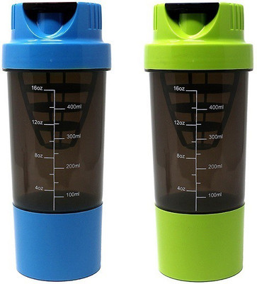 

Nrb Gym protein shaker bottle 500 ml ( Pack of 2) 500 ml Shaker(Pack of 2, Multicolor)