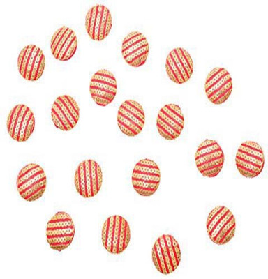 

Fabric and Lace BT031F Fabric, Metal Buttons(Pack of 20)