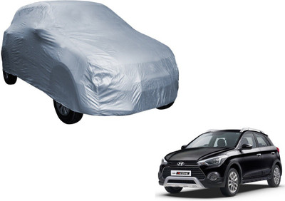MOCKHE Car Cover For Hyundai i20 Active (Without Mirror Pockets)(Silver)