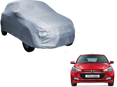 MOCKHE Car Cover For Hyundai Elite i20 (Without Mirror Pockets)(Silver)