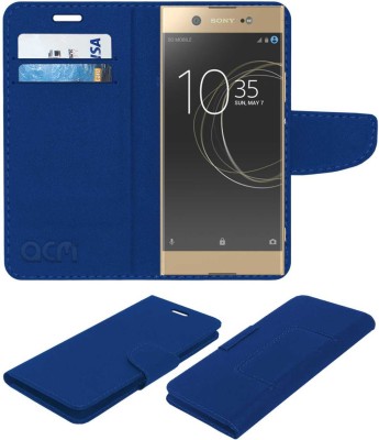 ACM Flip Cover for Sony Xperia Xa1 Ultra Dual Sim(Blue, Cases with Holder, Pack of: 1)