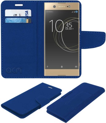 ACM Flip Cover for Sony Xperia XA1 Ultra Dual(Blue, Cases with Holder, Pack of: 1)