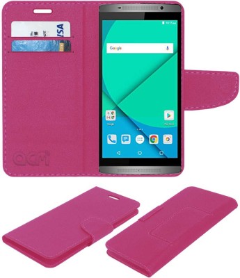 ACM Flip Cover for Micromax Canvas Mega 2(Pink, Cases with Holder, Pack of: 1)