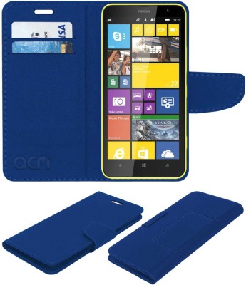 ACM Flip Cover for Nokia Lumia 1320(Blue, Cases with Holder, Pack of: 1)