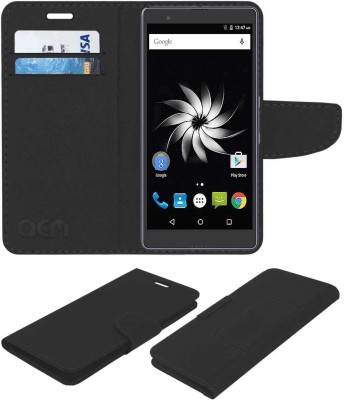 ACM Flip Cover for Yu Yureka Note(Black, Cases with Holder, Pack of: 1)