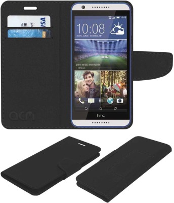 ACM Flip Cover for Htc Desire 830(Black, Cases with Holder, Pack of: 1)