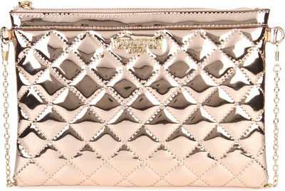 

Carlton London Casual Pink, Gold Clutch, Gold;pink
