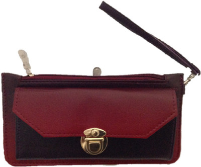 

Dholakiya Casual Red Clutch