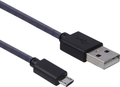 TrUST 2.4 Amp. Quick Charging Nylon-Braided Micro USB 1 m Micro USB Cable(Compatible with Tablets, Computer, Mobiles, Black, One Cable) TrUST 2.4 Amp. Quick Charging Nylon-Braided Micro USB 1 m Micro USB Cable(Compatible with Tablets, Computer, Mobiles, Black, One Cable)