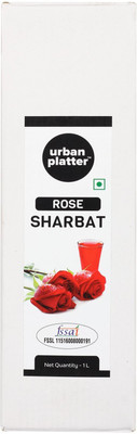 

Urban Platter Rose Sharbat, [Refreshing drink & Coolant] 1 L