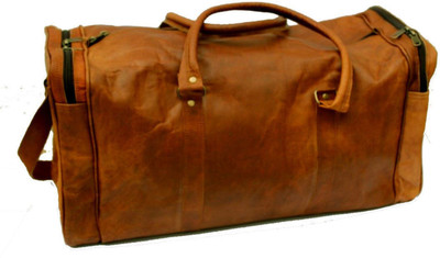 Handcrafted exports 18 inch/46 cm Travel Duffel Bag Travel Duffel Bag(Brown)