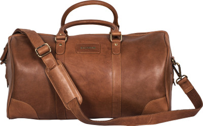 

Calfnero LB-02-Cognac Travel Duffel Bag(Brown)