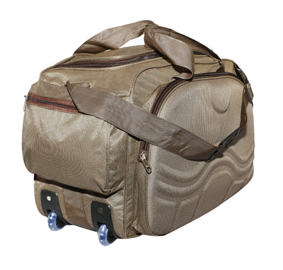 

Inte Enterprises (Expandable) brown Duffel Strolley Bag(Brown)