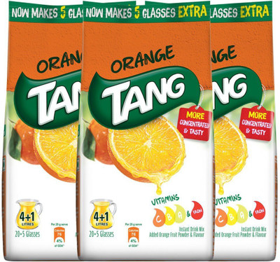 

Tang Orange Instant Drink Mix (Pack of 3) Energy Drink(3x250 g, Orange Flavored)