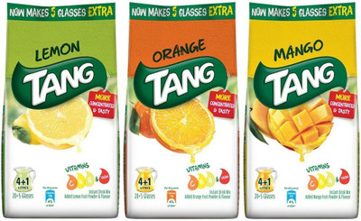 Tang Instant Drink Mix Combo Pack Each 1 (Mango, Lemon & Orange) Energy Drink(3x166.67 g, Mango, Lemon, Orange Flavored)
