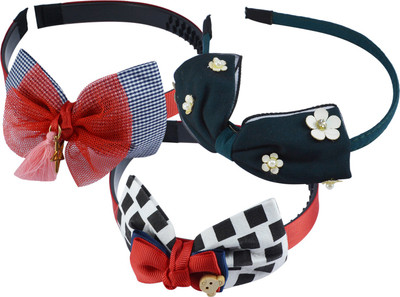 

Saamarth Impex Princess Headband , Fashion Accessories Multi Color Headband, Hair Accessory, Girl Headband 3 Piece Set Head Band(Multicolor)