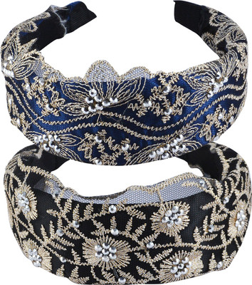 

Saamarth Impex Princess Headband , Fashion Accessories Multi Color Headband, Hair Accessory, Girl Headband 2 Piece Set Head Band(Multicolor)