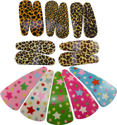 

Saamarth Impex Latest Designs Imported Daily Wear Hair Accessories, Printed Clips, New Style Clips For Long or Short Hairs Set Of 15 Piece Hair Clip(Multicolor)