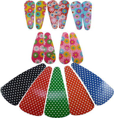 

Saamarth Impex Snap Metal Hair Clips Barrettes Nostalgic Printed Hair Accessories Big And Small Size Set Of 15 Piece Hair Clip(Multicolor)