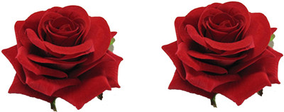 

Osking Red Velvet Vintage Rose Flower Brooch Pin For Wedding Party Hair Clip (Red) Hair Accessory Set Hair Clip(Red)