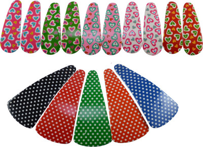 

Saamarth Impex Snap Metal Hair Clips Barrettes Nostalgic Printed Hair Accessories Big And Small Size Set Of 15 Piece Hair Clip(Multicolor)