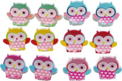 

Saamarth Impex 12 Piece Set Colorful Assorted Mini Small Plastic Hair Clips Claws Clamps New Hair Clip(Multicolor)