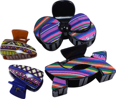 

Saamarth Impex Claw Hair Clips, Medium Size, Big Size, Assorted Colors, MultiPack Set Of 4 Hair Clip(Multicolor)