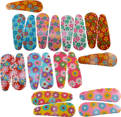 

Saamarth Impex Metal Clip Snap Hair Clips Tik tak Barrettes Good Quality For Kids,Girls,Women Set Of 20 Hair Clip(Multicolor)