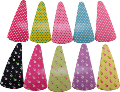 

Saamarth Impex Big Size Snap Hair Clips Metal Hair Clip Barrettes for Girls With Patterns Set Of 10 Hair Clip(Multicolor)