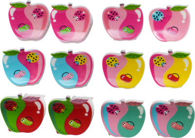 

Saamarth Impex Apple Design Kids Fashion Women Girls Plastic Mini Clips ,Claws Hair Clip Clamp-in Hair Accessories Set Of 12 Piece Hair Clip(Multicolor)