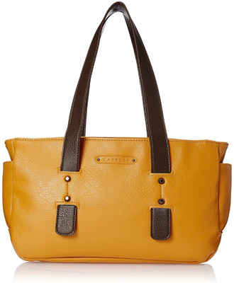 

Caprese Shoulder Bag(Yellow, Black), Black;yellow