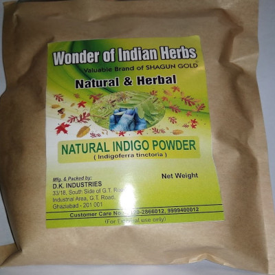 

Shagun gold Indigo Powder For Hair Leaf Powder % Pure Natural 100 Gm(100 g)