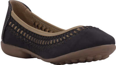 

77 seventy seven Girls Slip on Ballerinas(Black