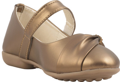 

77 seventy seven Girls Velcro Ballerinas(Multicolor, Copper
