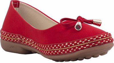 

77 seventy seven Girls Slip on Ballerinas(Red