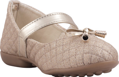 

77 seventy seven Girls Velcro Ballerinas(Multicolor, Copper