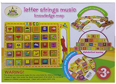 

Sanyal Letter Strings Music Knowledge Map Learning Toy for Kids(Multicolor)