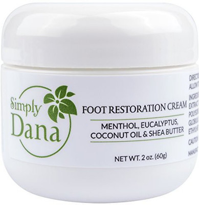 

Simply Dana Foot Restoration Cream Menthol Eucalyptus Coconut Oil & Shea Butter(6 g)