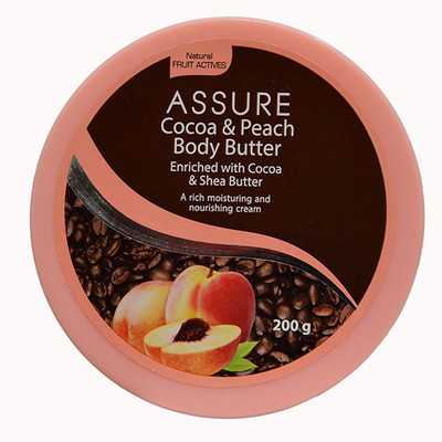 

Assure Cocoa & Peach Body Butter Cream with Cocoa & Shea Butter(200 g)