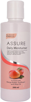 

Assure Daily Moisturiser with Mango Butter, Sun Flower & Olive Oil(200 ml)