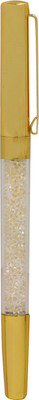 Bird In Blue Golden Crystal Diamond Studded Ball Pen