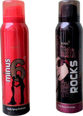 

Rian Minus 6 and Rocks combo body spray Perfume - 300 ml(For Men & Women)