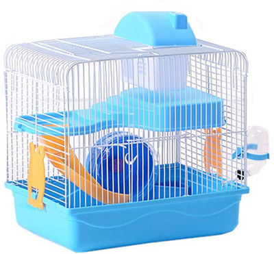 

Sage Square Playhouse/cage for Hamster/Dwarf/Gerbil/Mice-with Spare Floor, Exercise Wheel, Water Bottle, Hide House and Food Tray Hamster, Chipmunk, Hedgehog, Mouse, Squirrel House